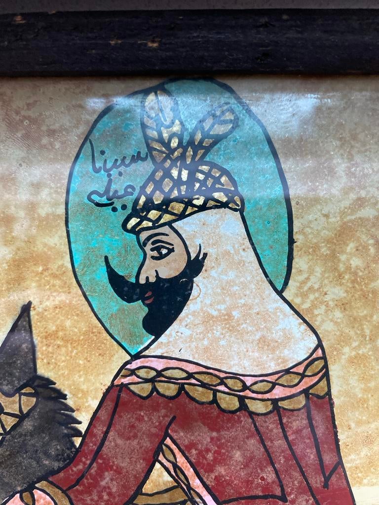 Oosters schilderij met figuren, Antiek en Kunst, Ophalen of Verzenden