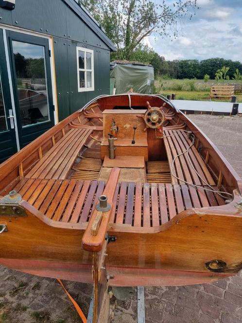 Houten sloep, overnaads, vaarklaar, Watersport en Boten, Sloepen, Gebruikt, Tot 10 pk, 3 tot 6 meter, Binnenboordmotor, Benzine