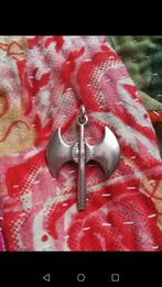 Dubbel koppige bijl kettinghanger zilver 925, Ophalen, Zo goed als nieuw, Kruis of Symbool, Zilver