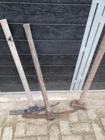 Twee stuks pikhouweel en voorhamer sloophamer, Tuin en Terras, Hand-tuingereedschap, Ophalen, Gebruikt, Pikhouweel, Onbekend
