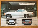 Mercedes SL SLC Brabus W107 brochure/folder V.D.R. Autosport, Boeken, Auto's | Folders en Tijdschriften, Ophalen of Verzenden