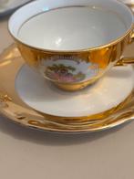 Te koop porcelain kop en schotel, Ophalen of Verzenden, Zo goed als nieuw, Porselein, Kop en/of schotel