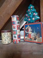 4 leuke oude kerstblikken teab, Ophalen of Verzenden, Zo goed als nieuw
