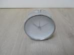 Wekker analoog wit met metaal, Anchor International NIEUW, Ophalen of Verzenden, Nieuw, Analoog