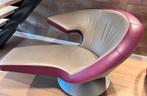 Leolux Parabolice, Huis en Inrichting, Fauteuils, Ophalen, Gebruikt, 125 tot 150 cm, Leer