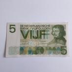 5 Gulden Biljet - Vondel 1966, Ophalen of Verzenden, 5 gulden, Los biljet