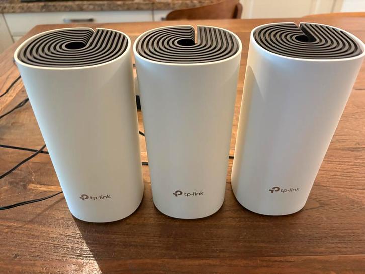 TP-Link Deco M4 – Mesh WiFi Systeem 3 stuks met adapters, Computers en Software, WiFi-versterkers, Zo goed als nieuw, Ophalen of Verzenden