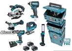 MAKITA 18V 5-DELIGE 5.0Ah BRUSHLESS COMBISET DLX8100J + MBOX