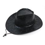 Zwarte western hoed / cowboy cowgirl heren dames linedance, Verzenden, Nieuw, Hoed