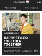 Harry Styles 26 mei Johan Cruijff Arena, vak 103 (2x zit), Tickets en Kaartjes, Twee personen
