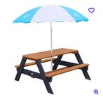 AXI Nick Picknicktafel - Picknick tafel voor kinderen, Tuin en Terras, Picknicktafels, Nieuw, Rechthoekig, Hout, Ophalen