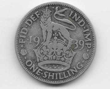 Verenigd Koninkrijk 1 shilling 1939 KM# 853
