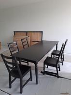 Ikea Ingatorp uitschuifbare tafel met stoelen, Ophalen, 50 tot 100 cm, Zo goed als nieuw, Vijf personen of meer