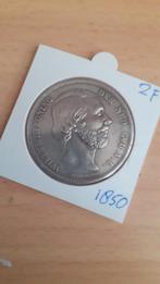 Willem III rijksdaalder 1850, Postzegels en Munten, Ophalen of Verzenden, Koning Willem III, 2½ gulden