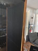Houten Kamerscherm met Zwart Doek, Ophalen, Gebruikt
