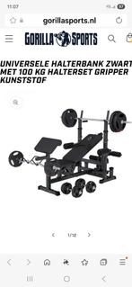 Halterbank / bankdruk set / fitness bank, Sport en Fitness, Ophalen, Zo goed als nieuw, Fitnessbank