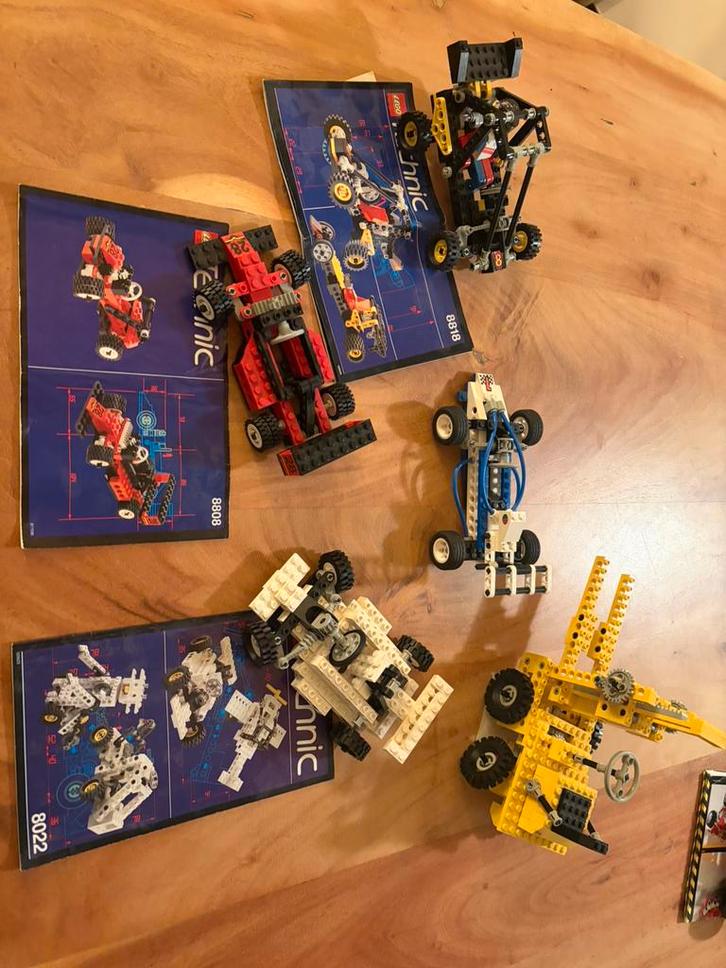 Lego Technic jaren 80 vintage auto’s 8808 8022 8818 8216 850, Kinderen en Baby's, Speelgoed | Duplo en Lego, Gebruikt, Lego, Complete set