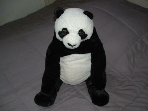 IKEA PANDA BEER DJUNGELSKOG PLUCHE WIT MET PLUCHE, Kinderen en Baby's, Speelgoed | Knuffels en Pluche, Zo goed als nieuw, Overige typen