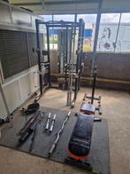 Complete Home Gym Set – Power Rack, Halterstangen, Gewicht.., Sport en Fitness, Ophalen, Gebruikt, Benen, Overige typen