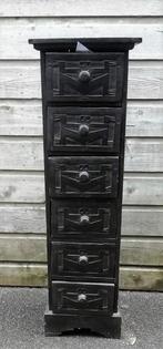 Antieke Afrikaanse handgesneden houten kast, Antiek en Kunst, Ophalen