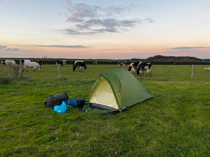 Vaude Hogan UL 2p - Lichtgewicht tent, zo goed als nieuw!, Caravans en Kamperen, Tenten, tot en met 2, Zo goed als nieuw, Ophalen of Verzenden
