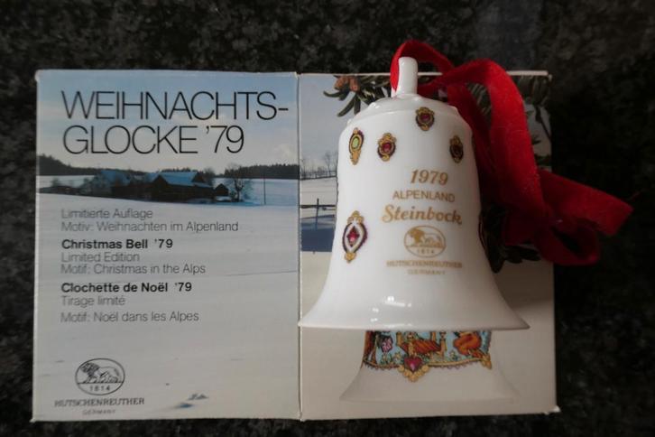 Hutschenreuther kerstklokje 1979 ( Vrij zeldzaam), Diversen, Kerst, Zo goed als nieuw, Ophalen of Verzenden