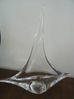 Zeilboot kristal FM Ronneby paperweight Zweden crystal boot, Ophalen of Verzenden