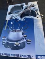 Fonduepan set elektrisch van ex blokker - princess, Witgoed en Apparatuur, Fonduesets, Ophalen of Verzenden, Zo goed als nieuw