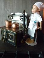 Antiek kinderfornuisje, met toebehoren, van eind 1800., Antiek en Kunst, Antiek | Speelgoed, Verzenden