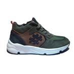JOPPER maat 35 lerensneaker/rits groen/bruin gratisverzenden, Verzenden, Schoenen, Nieuw, JOPPER