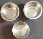 3 x Metalen voerbakjes voor honden maat S, Ophalen of Verzenden, Gebruikt
