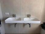 Geberit Smyle Dubbele Wastafel 120cm + 2x Grohe Eurosmart, Minder dan 50 cm, 100 tot 150 cm, Nieuw, Ophalen of Verzenden