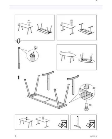 Ikea galant bureau zilverkleurig onderstel - afbeelding 8