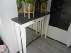 te koop mooie side table + 2 lades, Huis en Inrichting, Tafels | Sidetables, Ophalen, Gebruikt, 100 tot 150 cm, Overige houtsoorten
