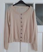 Sylver ajour gebreid vestje van 100% katoen zgan maat 38, Maat 38/40 (M), Sylver, Beige, Ophalen of Verzenden
