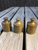 17 x koperen/messing antieke kruideniers gewichtjes, Antiek en Kunst, Antiek | Gereedschap en Instrumenten, Ophalen