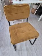 Okergele Eetkamerstoel, Ophalen, Gebruikt, Overige kleuren, Metaal