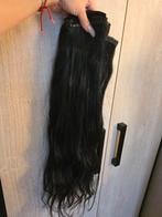 Zwarte Clip-In Haarverlenging, Ophalen of Verzenden, Gebruikt, Pruik of Haarverlenging