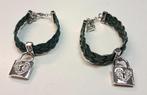 Guess armband (2x, prijs p.st) groen gevlochten+zilver 44664