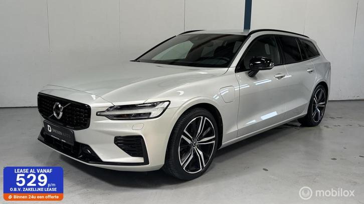 Volvo V60 2.0 T6 Plug-in hybrid AWD Plus Dark R-DESIGN / BTW, Auto's, Volvo, Bedrijf, Te koop, V60, 4x4, ABS, Achteruitrijcamera