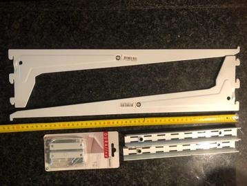 F-Systeem drager enkel 50 cm wit + Rail + DL-F-Railset wit beschikbaar voor biedingen