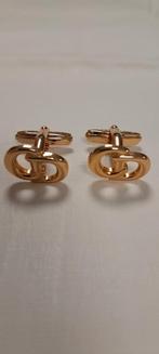 VERKOCHT: Vintage Dior Manchetknopen | CD Monogram, Ophalen of Verzenden, Zo goed als nieuw, Overige materialen