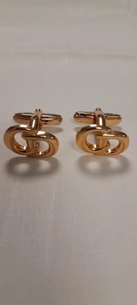 VERKOCHT: Vintage Dior Manchetknopen | CD Monogram, Sieraden, Tassen en Uiterlijk, Manchetknopen, Zo goed als nieuw, Overige materialen