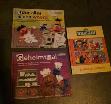 Set van 3 Sesamstraat boeken beschikbaar voor biedingen
