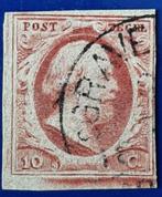 1852 Koning Willem III Postzegel 10 Cent Gestempeld, Postzegels en Munten, Postzegels | Nederland, T/m 1940, Ophalen, Gestempeld