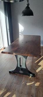 Gave industriele tafel, Huis en Inrichting, Tafels | Eettafels, Ophalen, Gebruikt, 100 tot 150 cm, 200 cm of meer