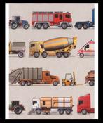 Werkvoertuigen Behang - Nieuw!, Ophalen of Verzenden, 10 tot 25 m², Geel, Kinderkamer