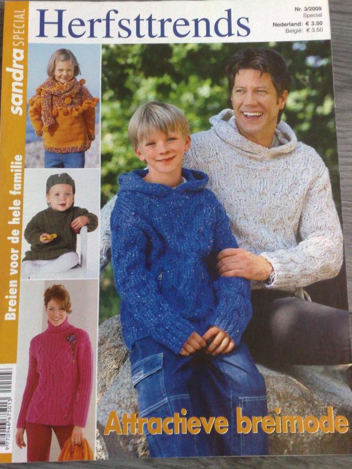 Sandra Special herfsttrends voor het hele familie nr 3/ 2009, Hobby en Vrije tijd, Breien en Haken, Zo goed als nieuw, Breien of Haken