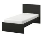 IKEA Malm bedframe (90x200) WITH Lönset bed base, Huis en Inrichting, Slaapkamer | Bedden, Ophalen, 90 cm, Eenpersoons, Zwart