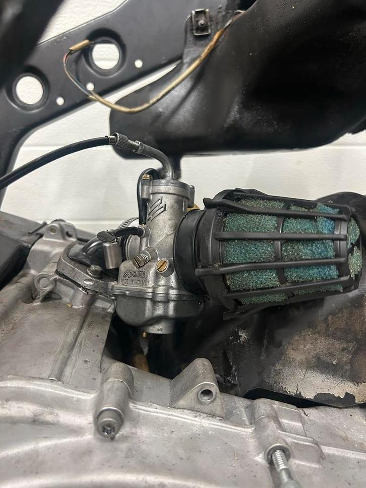 Polini CP21 Carburateur + Powerfilter, Fietsen en Brommers, Brommeronderdelen | Scooters, Gebruikt, Overige merken, Carburateur